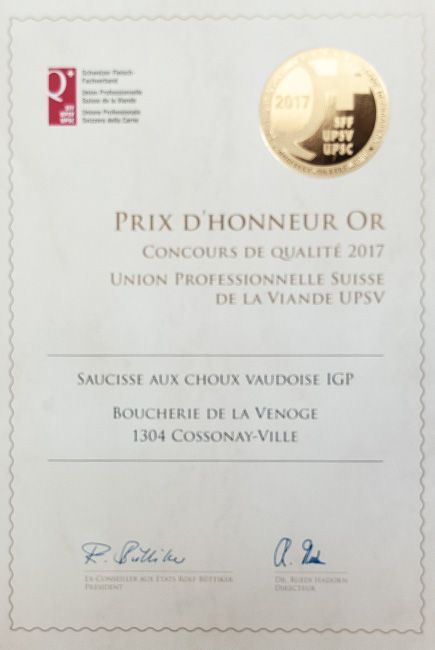 Concours - Saucisse aux choux - 2017