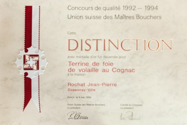 Distinction - Terrine de foie de volaille au Cognac - 1992 - 1994