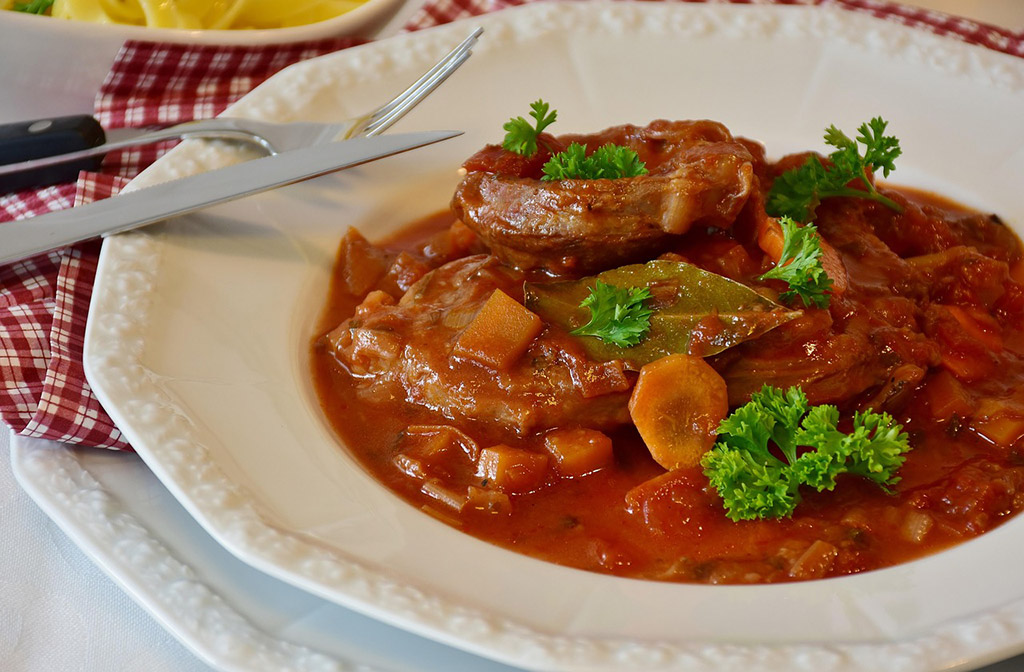 Osso buco de porc gremolata